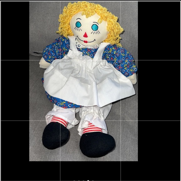 Raggedy Ann Doll, 15 inches, Handmade By Fran - Picture 6 of 6